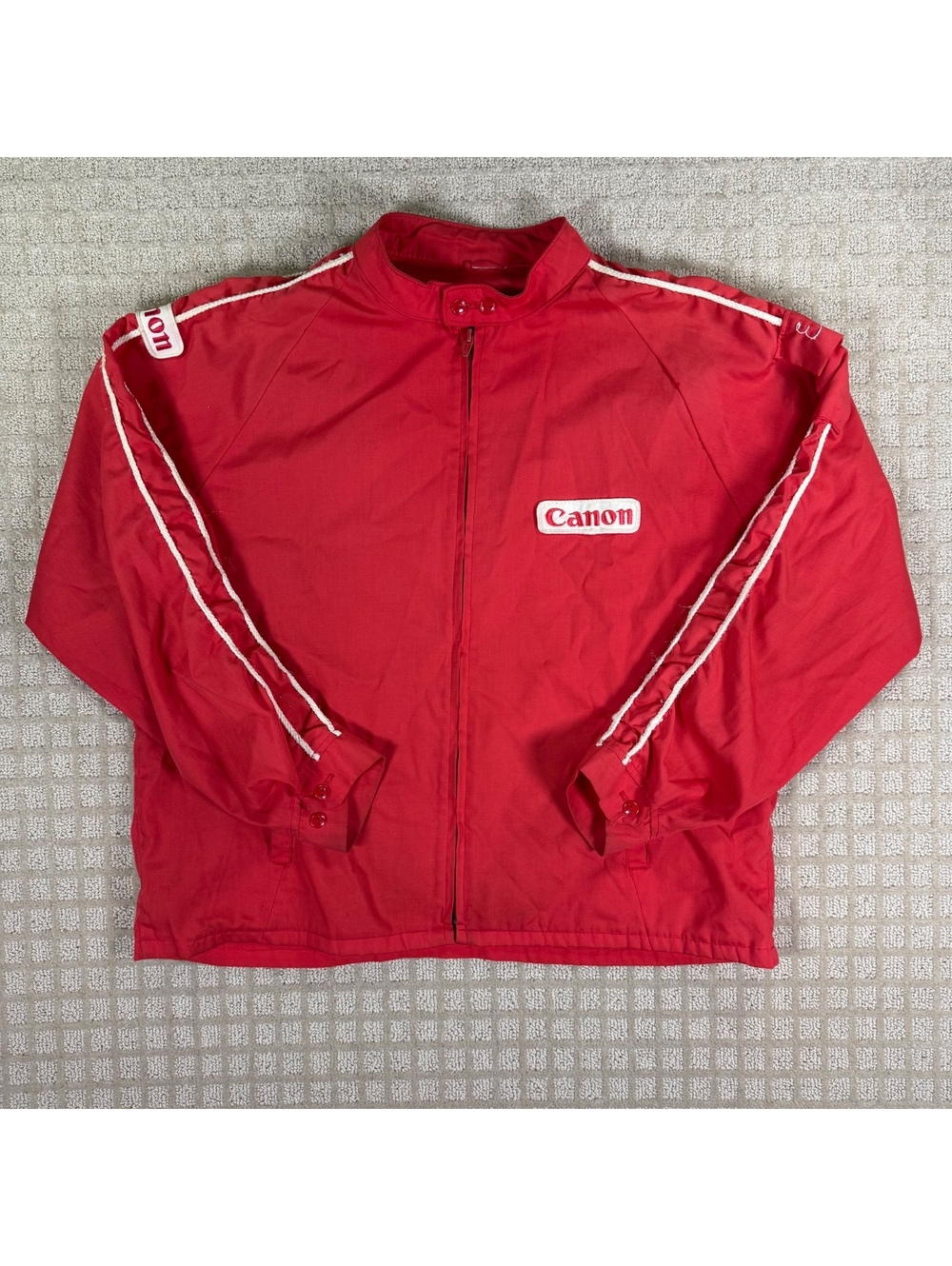 Vintage Canon Red Zip Jacket L